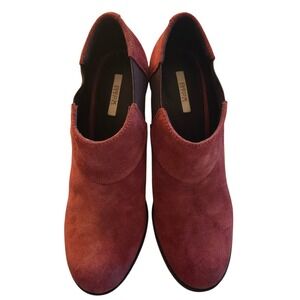 GEOX Rust Suede Heeled Ankle Boots Women's EU 37 US 7 Respira Breathable Sole